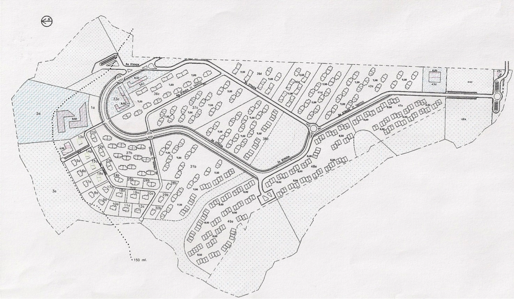 Planimetria dell'area di lottizzazione