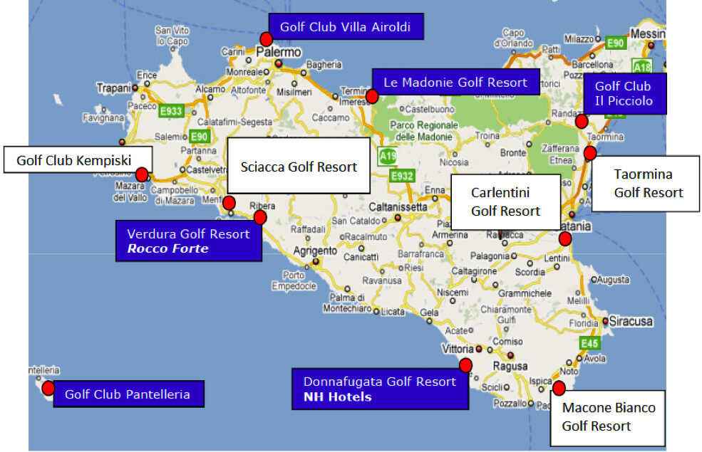 Il golf in Sicilia